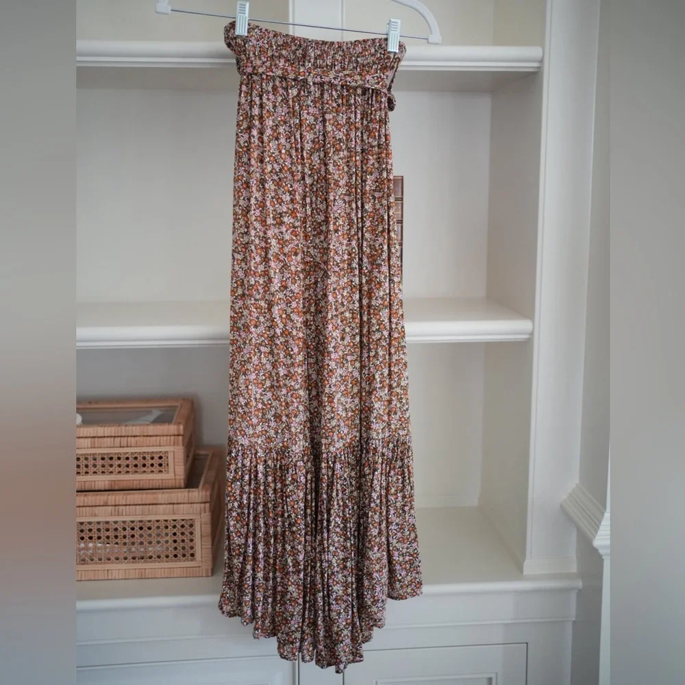 Anthro Floral Maxi Skirt - Picture 3 of 4